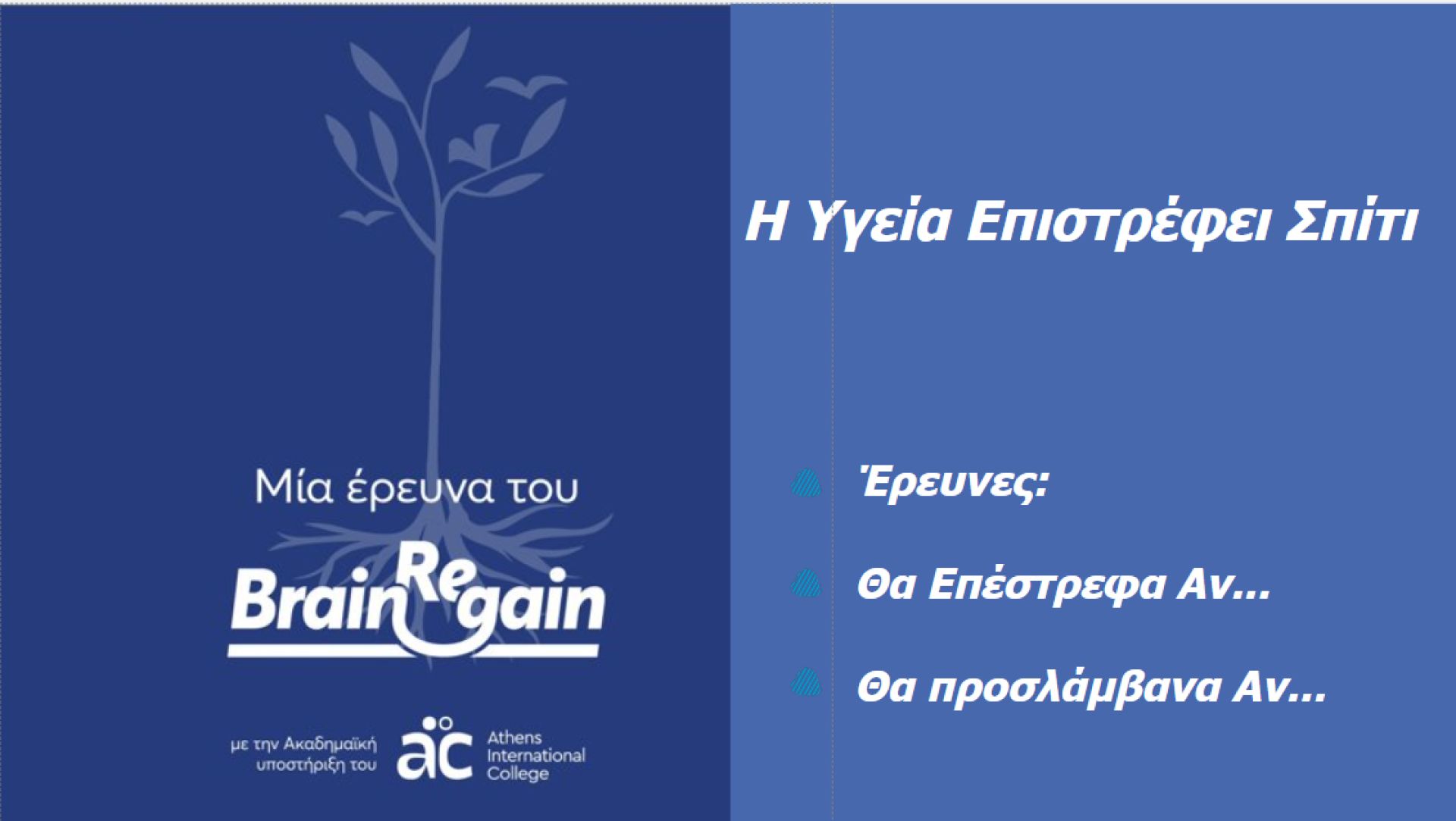 Η Υγεία Επιστρέφει Σπίτι: Έρευνες 2025